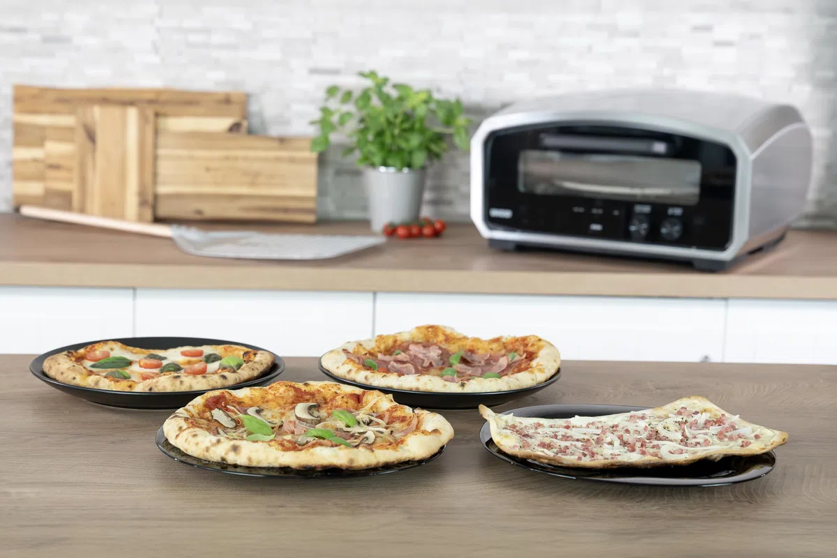 Unold 68916 Pizzaofen Enzo Inkl. Pizzastein, 500?c (68916)