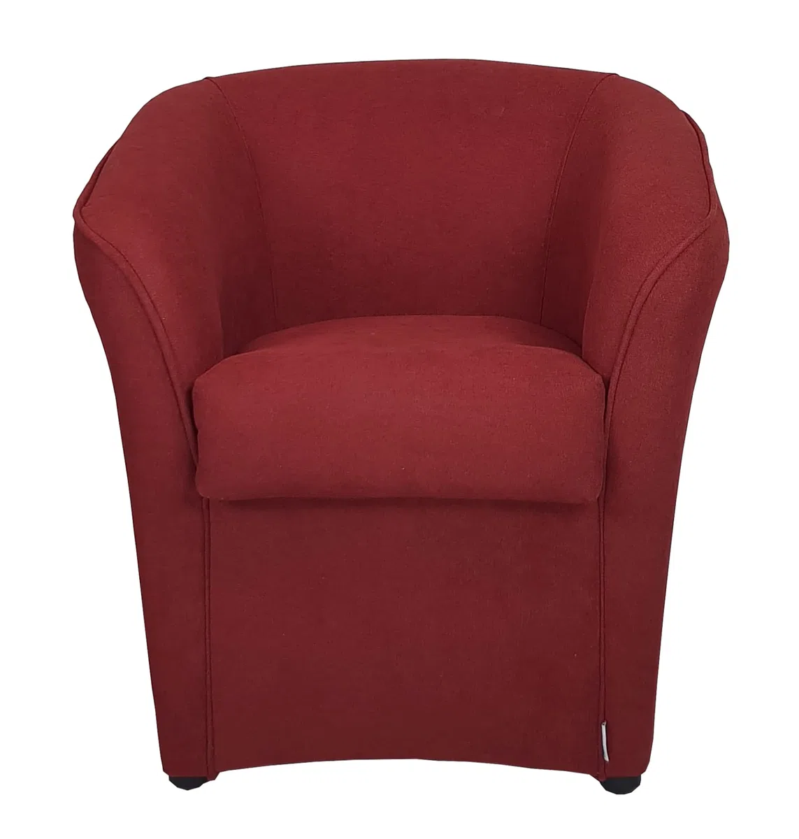 Totò Piccinni POLTRONA a POZZETTO design | Alta QUALITA' | Made in Italy (Tessuto Bordeaux)