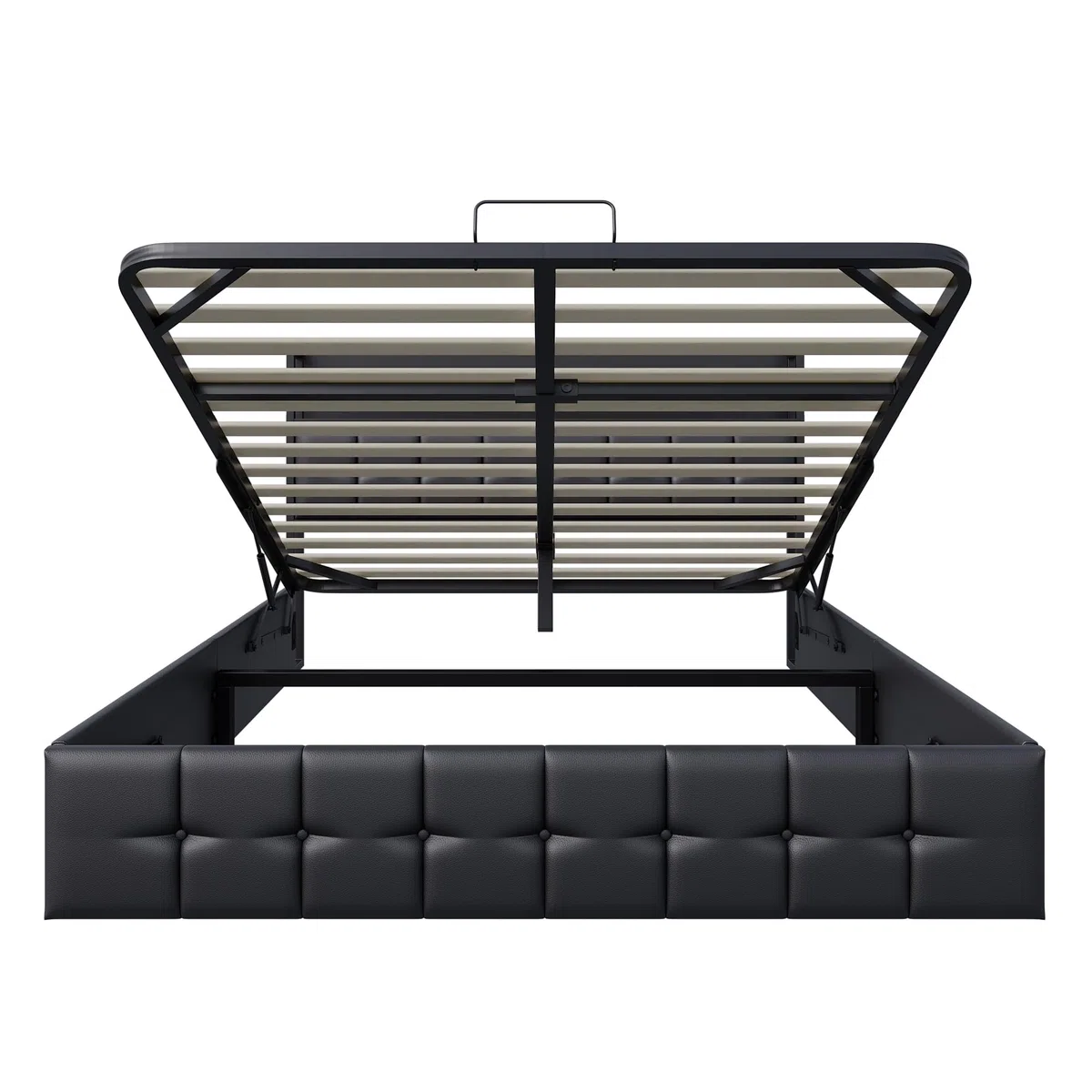 Letto matrimoniale con contenitore 160x200 con LED e USB, Letto imbottito 160x200 con contenitore idraulico, letto funzionale,Struttura letto con ripostiglio testiera e rete a doghe,PU