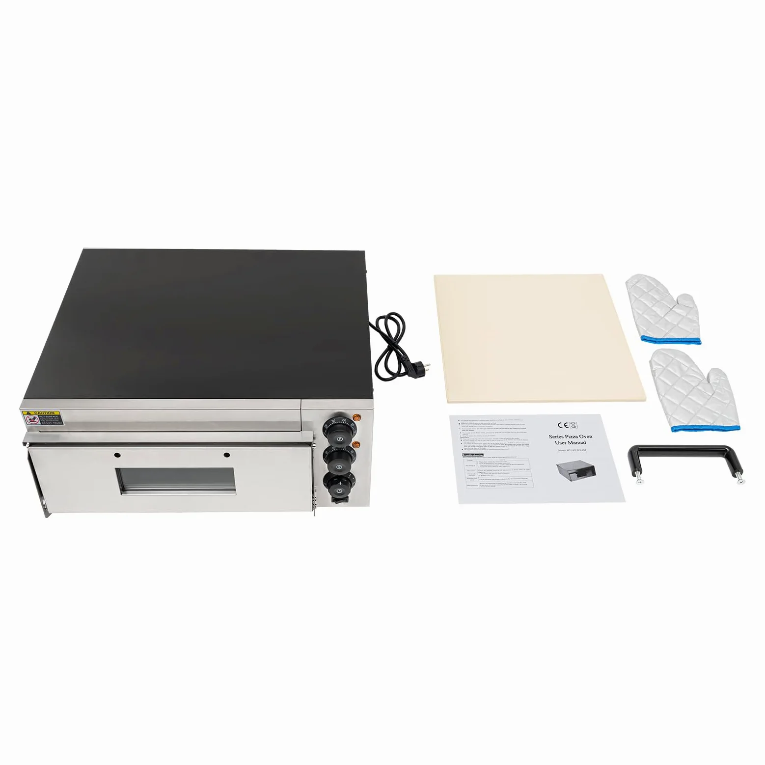 Forno elettrico per pizza per piano di lavoro, 2000 W forno per pizza commerciale,Può essere utilizzato per cuocere pizze, snack, salatini e cibi al forno.