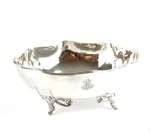 Royal Family CIOTOLA CENTROTAVOLA IN SHEFFIELD ARGENTO CM 26.5X23XH12