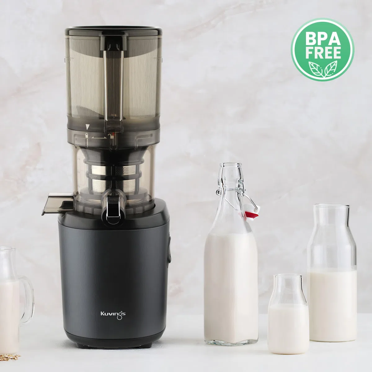 Kuvings AUTO6 Slow Juicer | Estrattore frutta e verdura | spremiagrumi elettrico | 1,7L | Facile pulizia | Senza BPA | 200W (KHS-660SE)_Blu navy