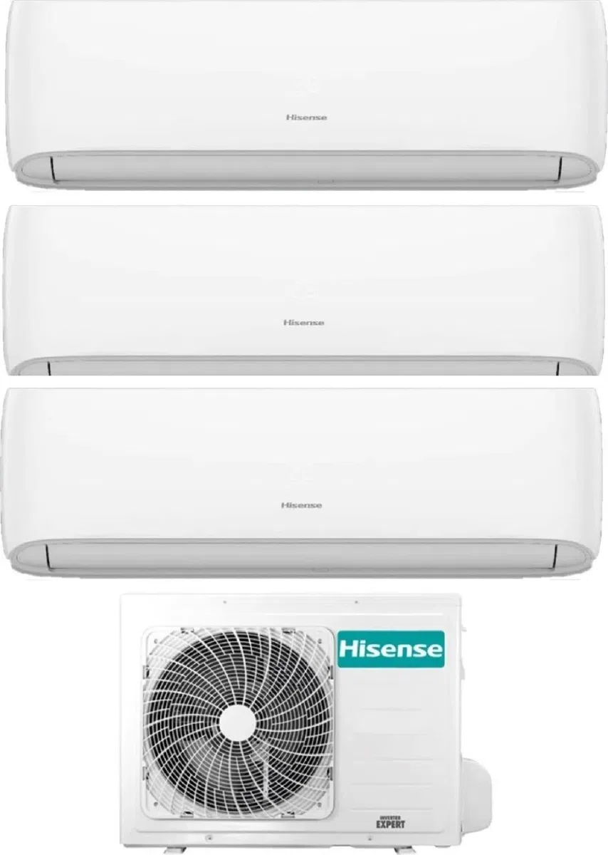 Climatizzatore Trial Split Inverter 9000+9000+12000 Btu Gas R32 WiFi - Hi-Comfort