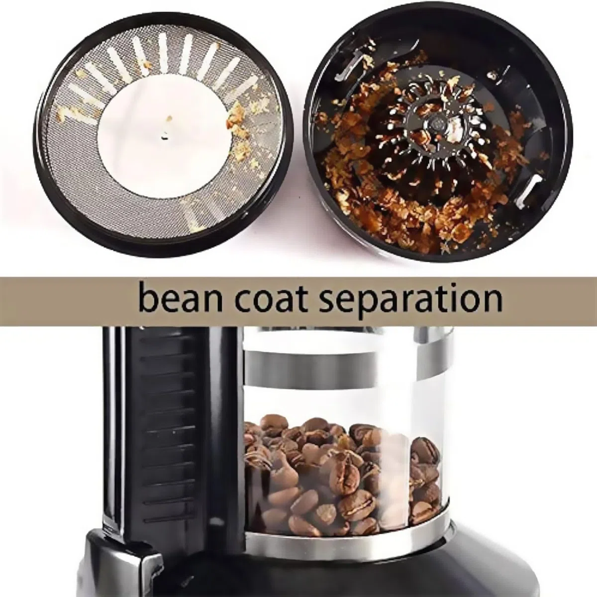 PEIXEN Tostatrice elettrica Professionale per Chicchi di caffè, tostatrice Automatica per caffè ad Aria, con Timer, velocità del Vento Regolabile, Regolazione Aria Fredda/Calda, per Bar, ristoranti