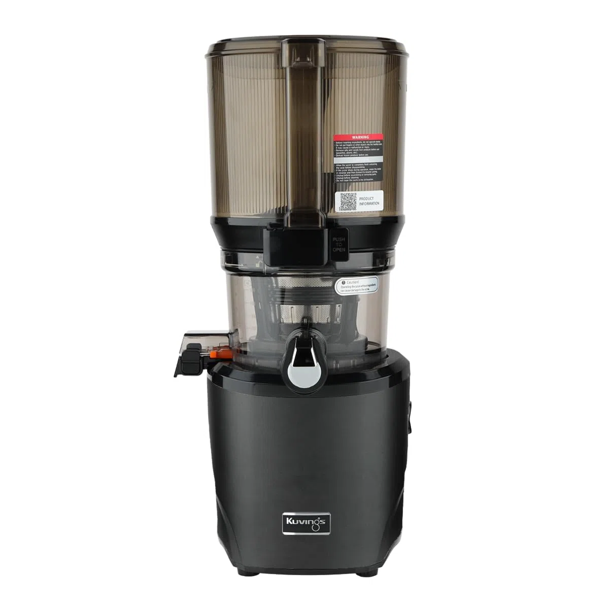 Kuvings Slow Juicer AUTO10S Premium – Spremiagrumi frutta e verdura Vincitore del test 3 l, facile da pulire, senza BPA, extra silenzioso, 200 W, L 15 anni di garanzia (nero opaco)