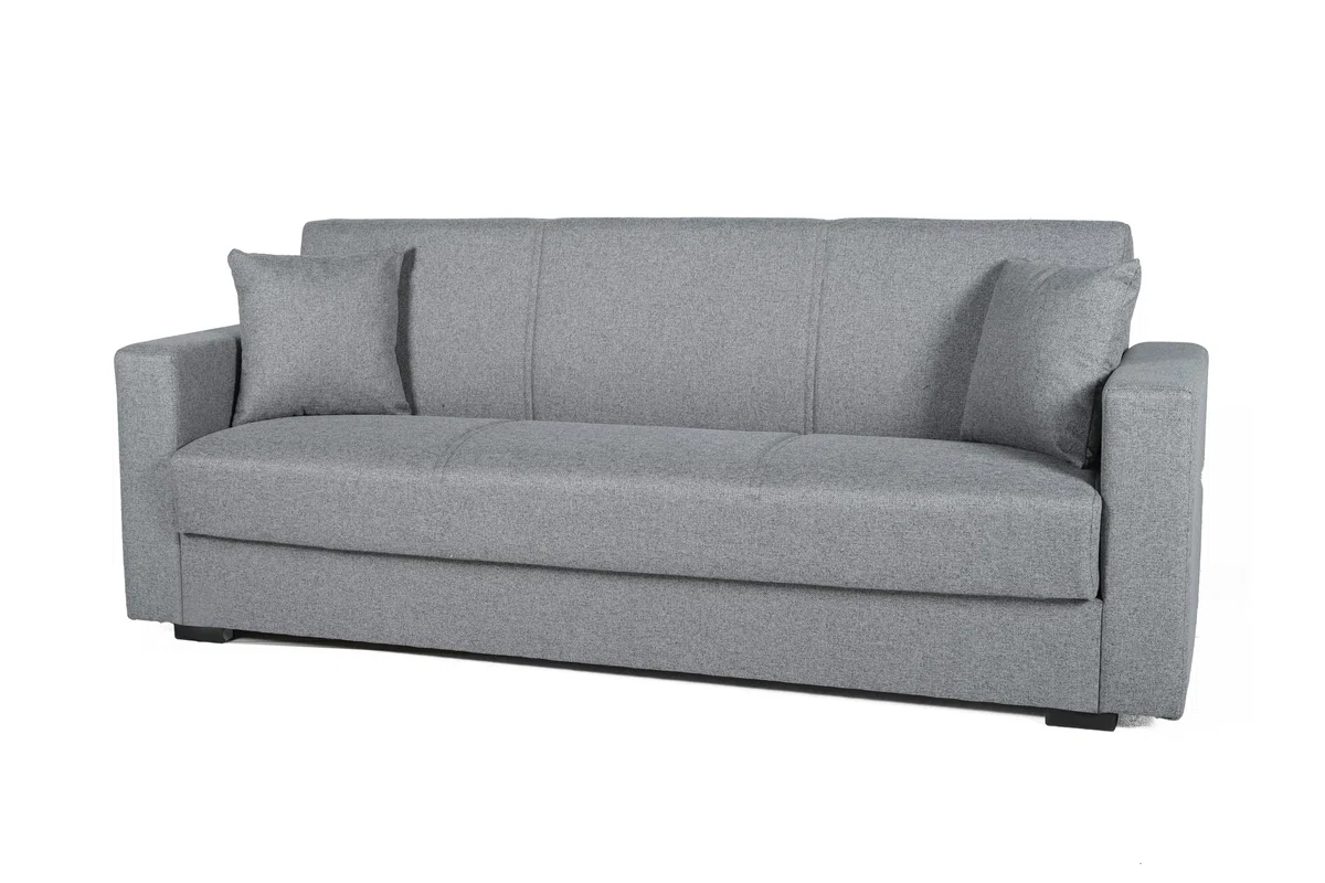 Arredo Stock Divano letto moderno Afrodite (Grigio, 3 posti) 212x80x87 cm | divano letto
