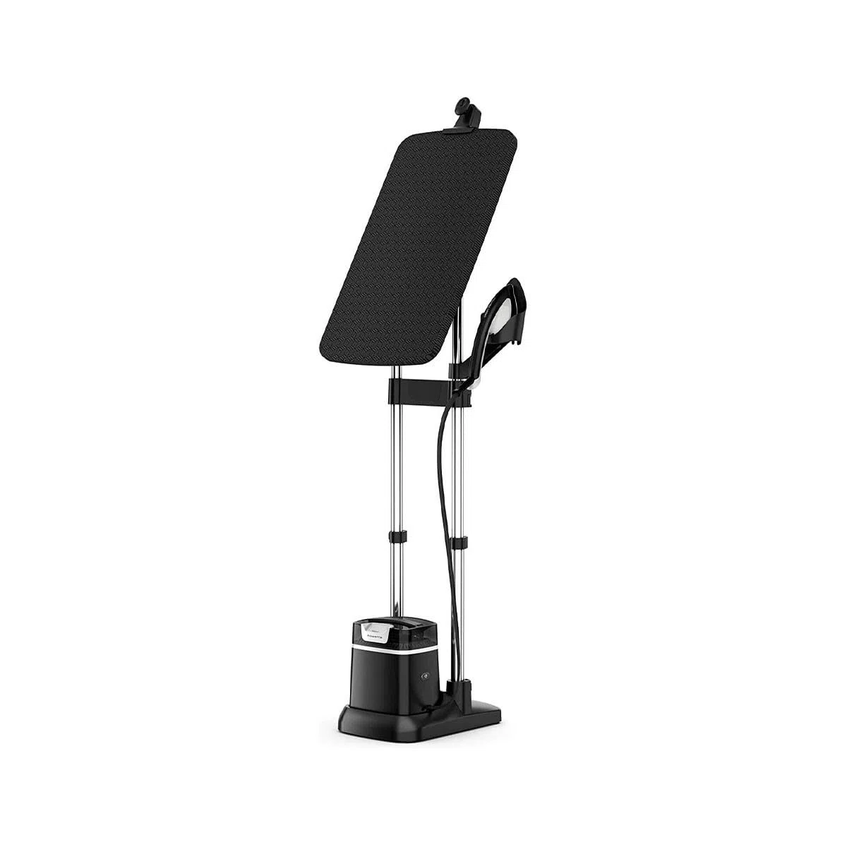 Rowenta QR1510 IXEO + Ferro da Stiro Verticale con Caldaia ad Alta Pressione e Asse Integrato a 3 Posizioni, Stiratrice Verticale a Vapore Sanificante, Potente e Versatile, 5 Bar, 2980 W, 1 L