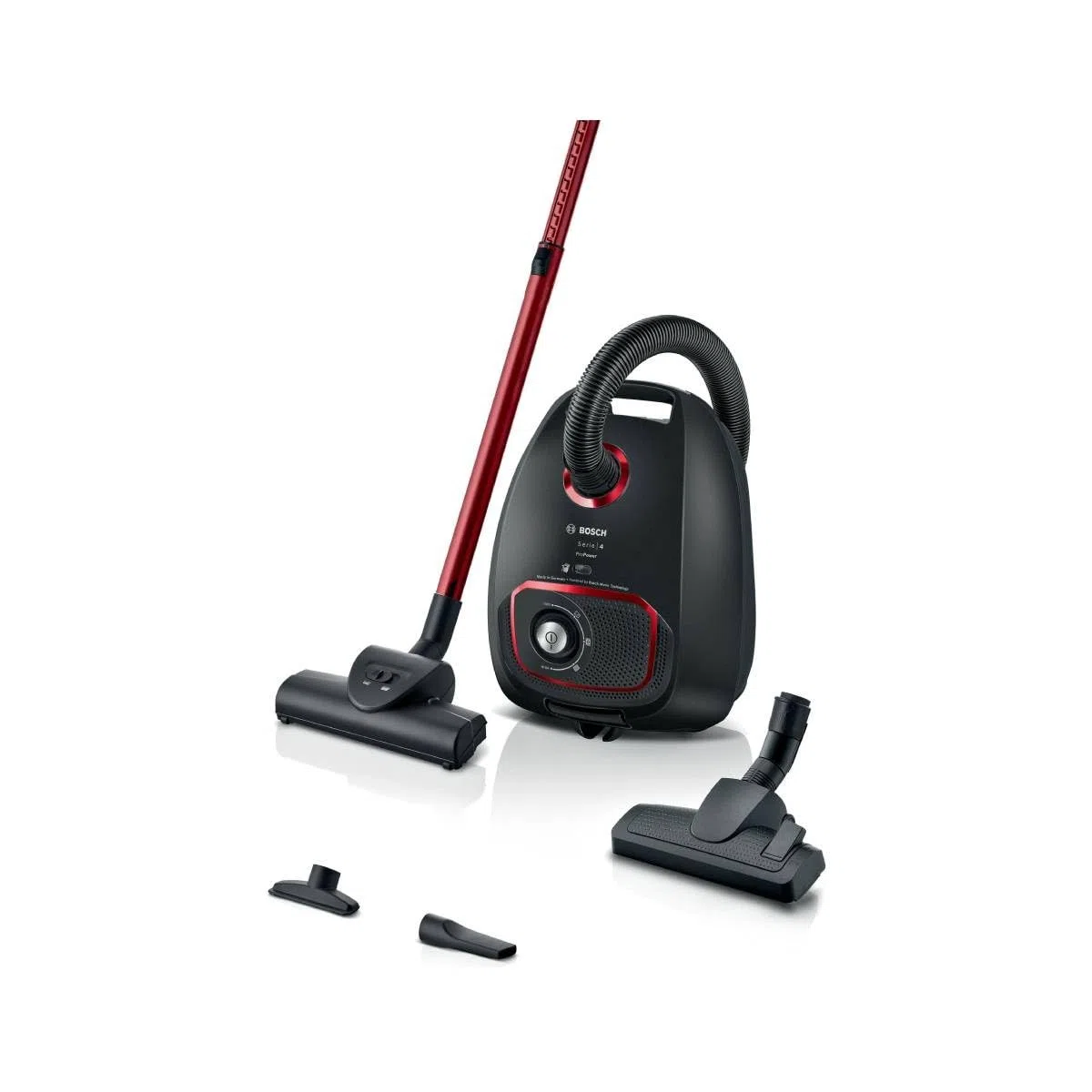 Bosch BGB41POW1 - Aspirapolvere con sacco, traino, 850 watt, nero