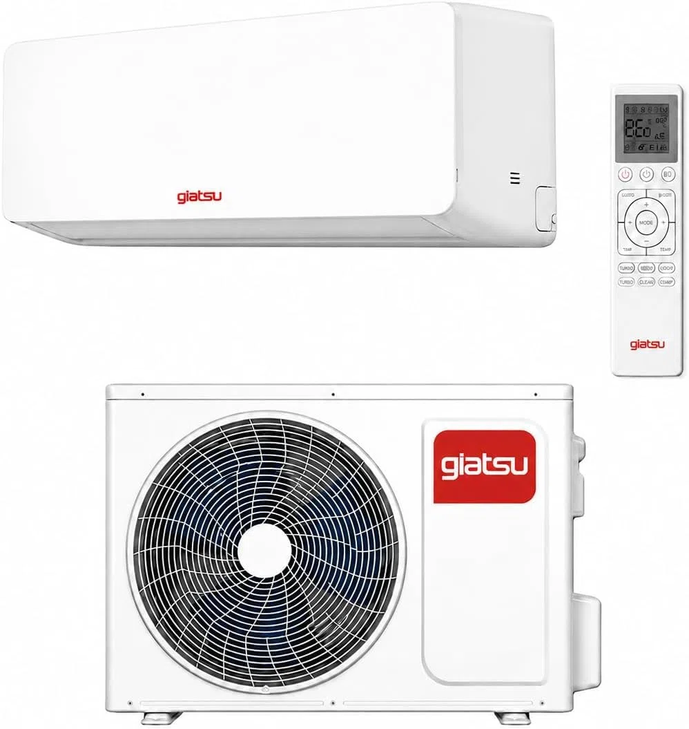 Condizionatore 9000 BTU Inverter WiFi GIATSU Sakura B – Climatizzatore Silenzioso Caldo/Freddo Pompa di Calore A++/A+ con Gas R32, Modalità Turbo, Sleep, Timer 24H, Auto Restart, Golden Fin