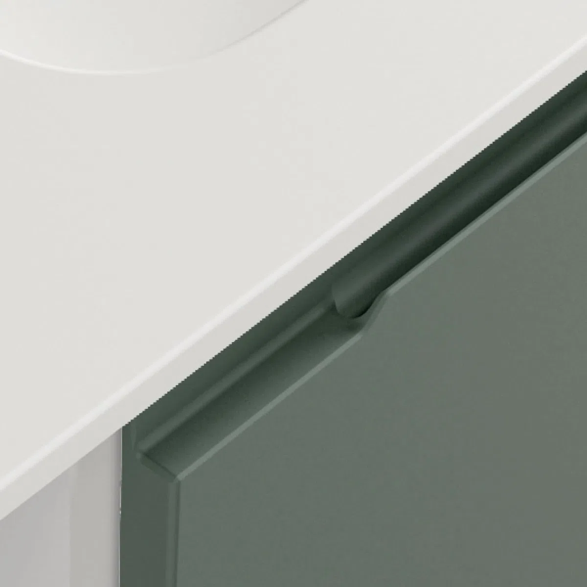 Diventa Modello Diva Star, Colonna Bagno sospesa con 2 ante e 4 ripiani spaziosi, colore verde e grigio
