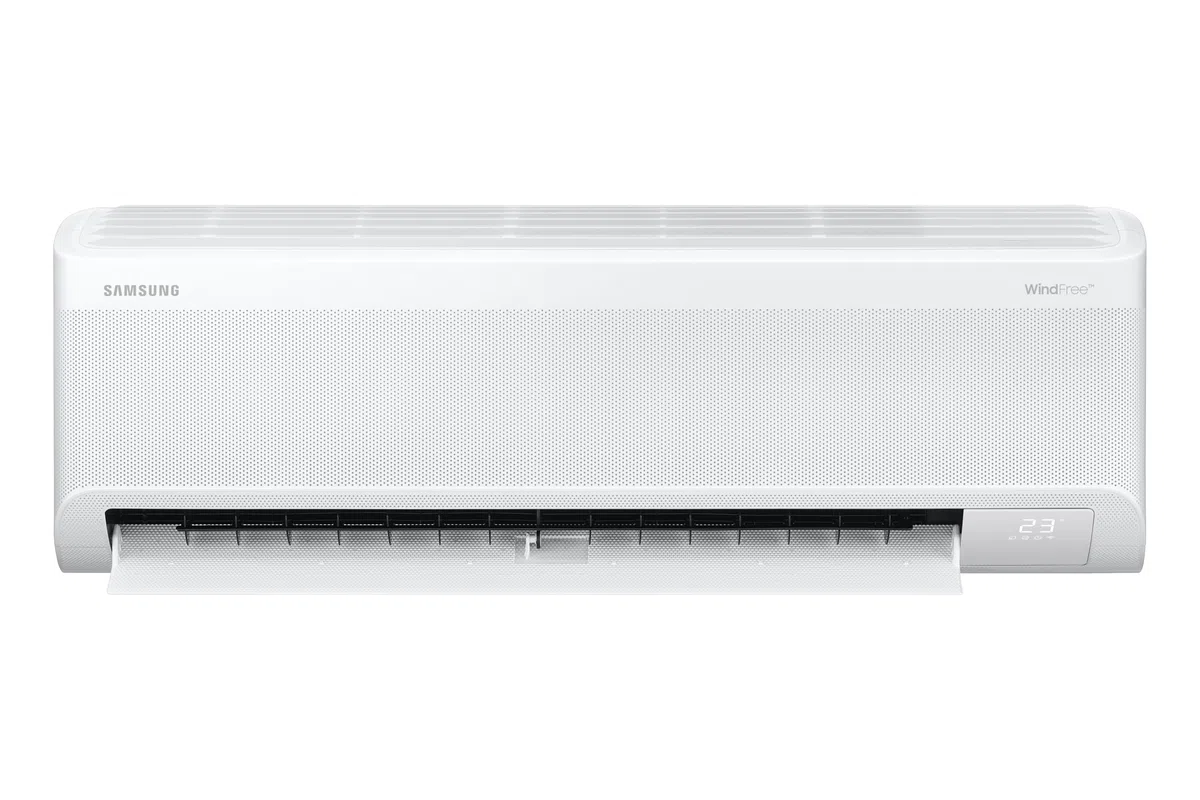 Samsung WindFree Comfort S2, Climatizzatore Monosplit in Pompa di Calore, 12000 BTU, SmartThings e AI, WiFi, GAS R32, AR60F12C1AWNEU+AR60F12C1AWXEU, [Efficienza energetica A++/A++]