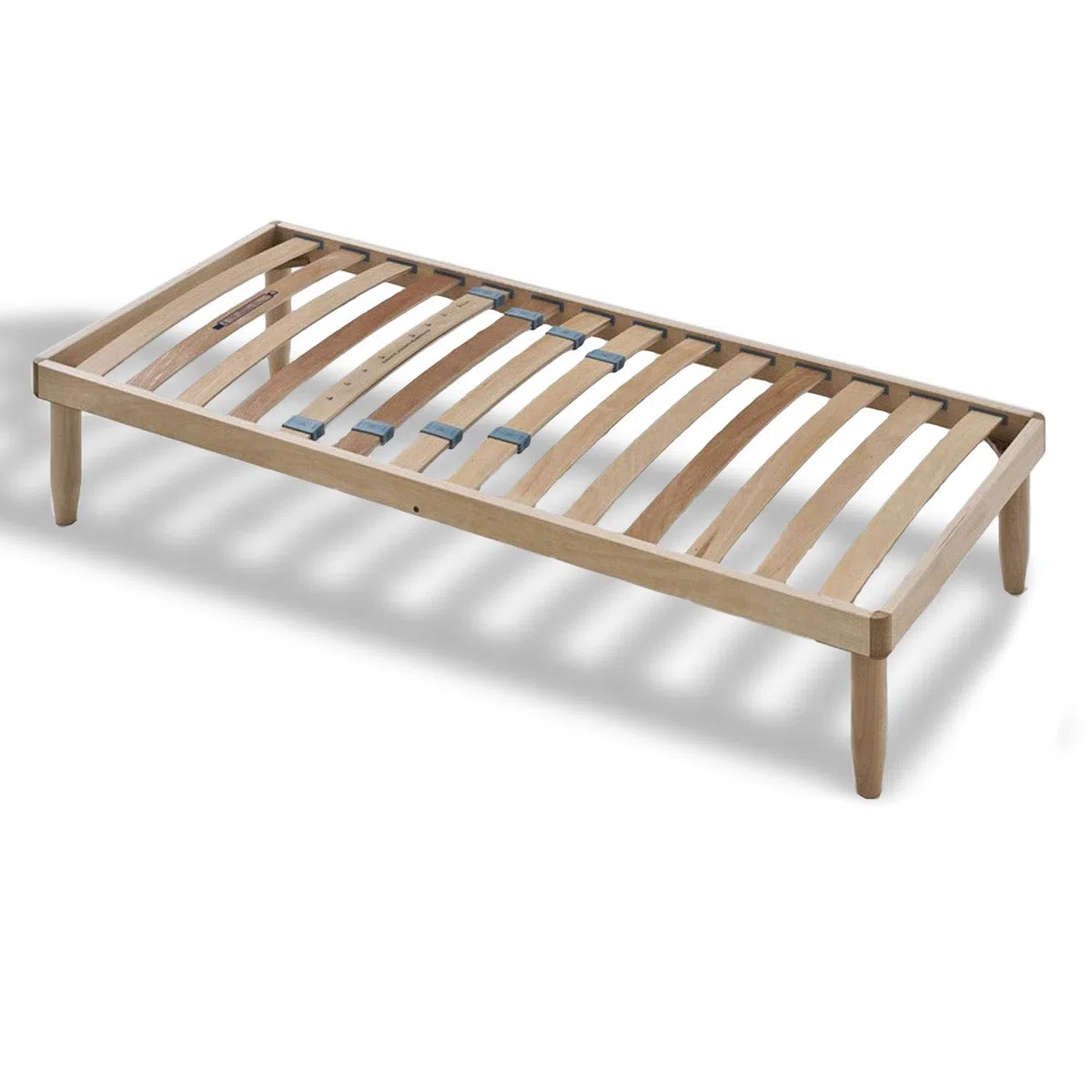 Sleepys Rete singola 80x190 ortopedica ed ergonomica in doghe di faggio, con portadoghe rinforzato per una maggior elasticità e per garantire il corretto sostegno durante tutto il riposo.