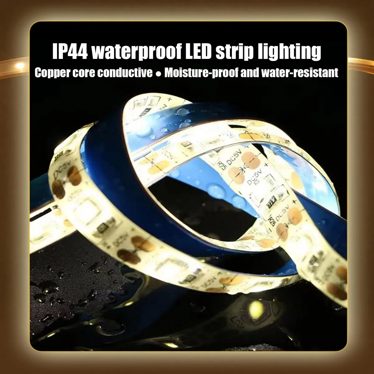Specchio Da Bagno A LED, Luce Calda, Luce Bianca, 50cm|60cm|70cm|80cm Specchio Da Parete Moderno Senza Cornice, HD, Specchio Cosmetico Illuminato, Comando A Interruttore(Warm light,80cm/31.5in)