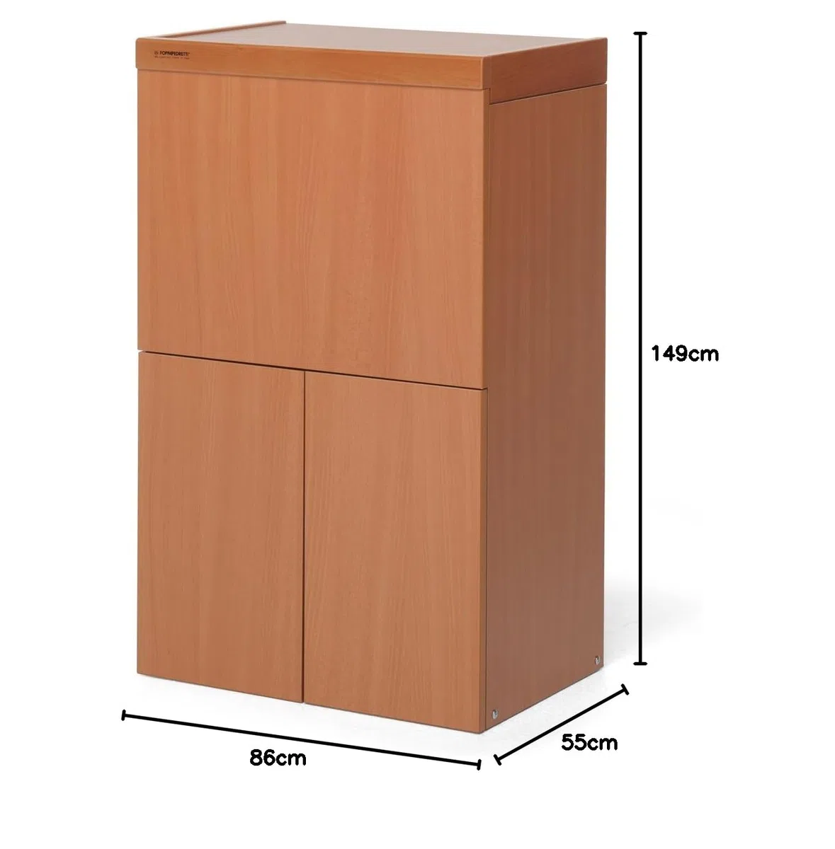 Foppapedretti Lo Stiro Mobile con Asse da Stiro a Scomparsa, in Legno, Noce, L149 P55 H86 CM