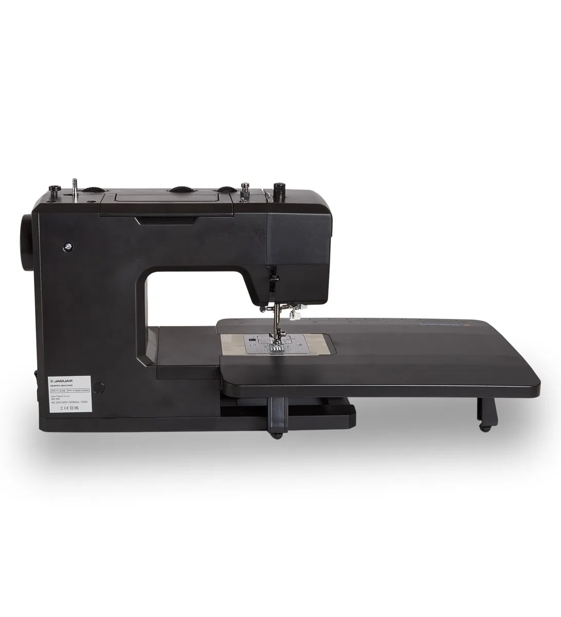 Jaguar SJ-34E Macchina per Cucire Robusta Super Jeans | 34 Punti | Elettronica | Tavolo di Estensione | Infila-Ago Automatico | Spolina a Inserimento | Motore Servo | LED | Braccio Libero | Per Tessut