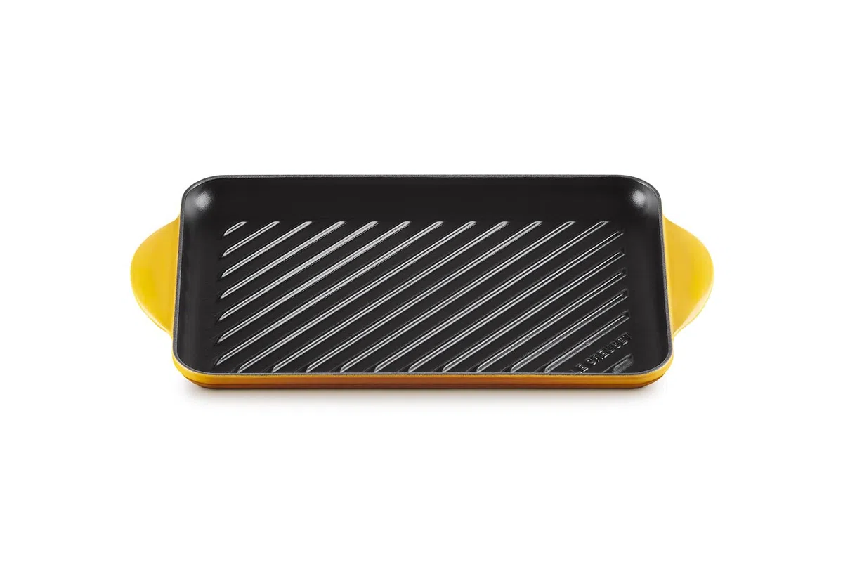LE CREUSET Grill rettangolare Tradition in ghisa vetrificata, 32 cm, Nectar, 20202326720460