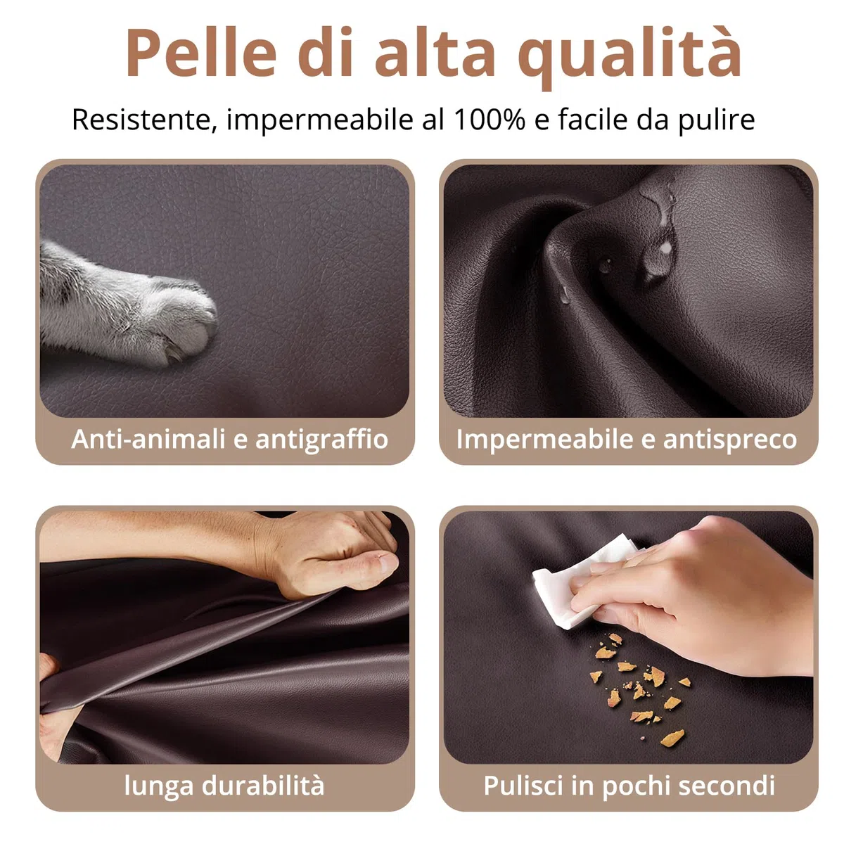 Hamoldy Poltrona Reclinabile Ergonomica Relax, Sedia Confortevole per Anziani adatta a Soggiorno, Camera da Letto e Cameretta Infantile Marrone