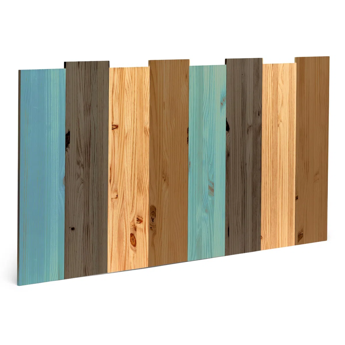 Testiera letto King Size in legno massello 180x80 cm Stile Nordico Fatto a mano in Spagna - Haku Colors