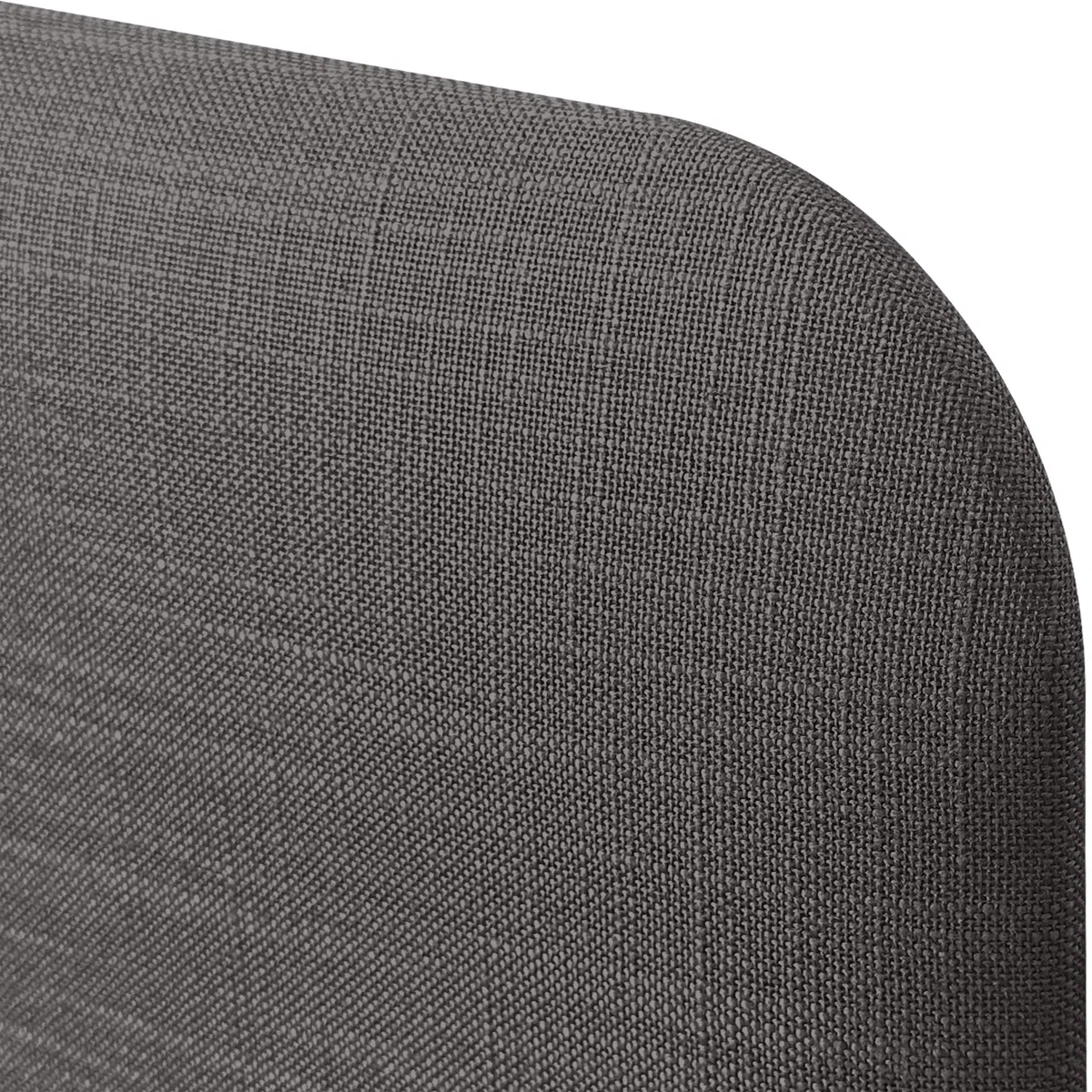 DHOME Testiera Letto Imbottita Liscia Curva in Lino 70 cm Altezza per Parete Acustica Testiere Fonoassorbenti Testiera Letto Camera da Letto (Grigio Scuro, 110cm)