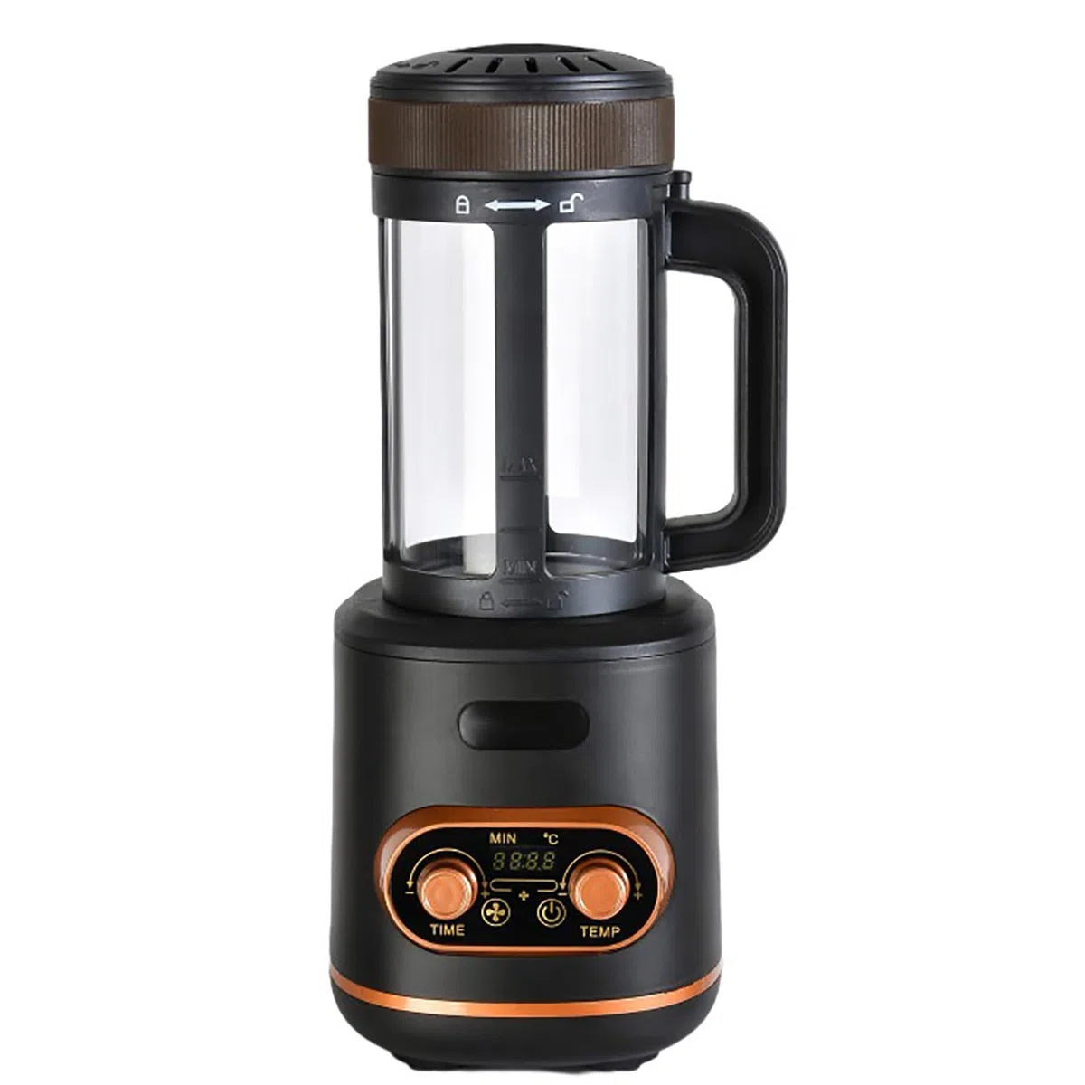 Tostatrice Professionale Per Chicchi Di Caffè, Tostatrice Per Caffè Ad Aria Calda, Con Blocco Di Sicurezza, Temperatura Regolabile 150-240 ℃, Chicchi Di Caffè Tostato Da 100-400 G, Per Bar, Negozi