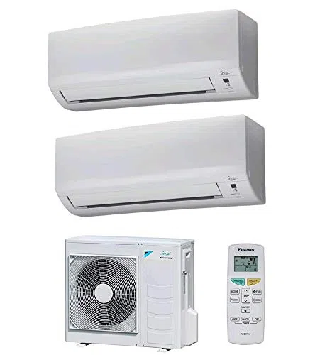 Climatizzatore Dual Split 9000 + 9000 Btu, Classe A++/A++ Gas R32 Serie Siesta Classic