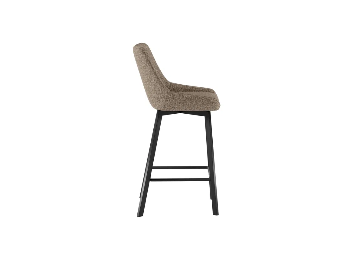 STONES HOME FURNITURE Fox - Sgabello in tessuto beige - Set da 2 pz