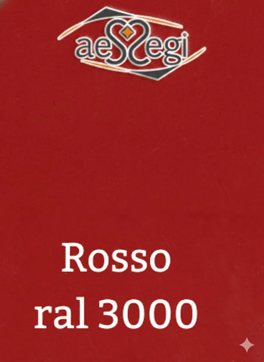 AESSEGI Letto Matrimoniale 160x190 Ferro Battuto Rosso Artigianale Made in Italy. Modello Cuore, Struttura Metallo, Spedizione inclusa.