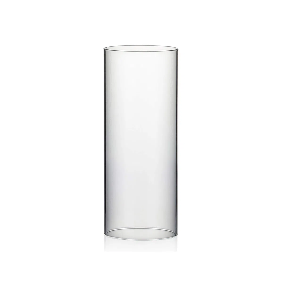 WGVI Hurricane - Portacandele a cilindro, largo 11,9 cm, altezza 30,5 cm, in vetro trasparente, tubo per camino, paralume aperto per candela, 1 pezzo