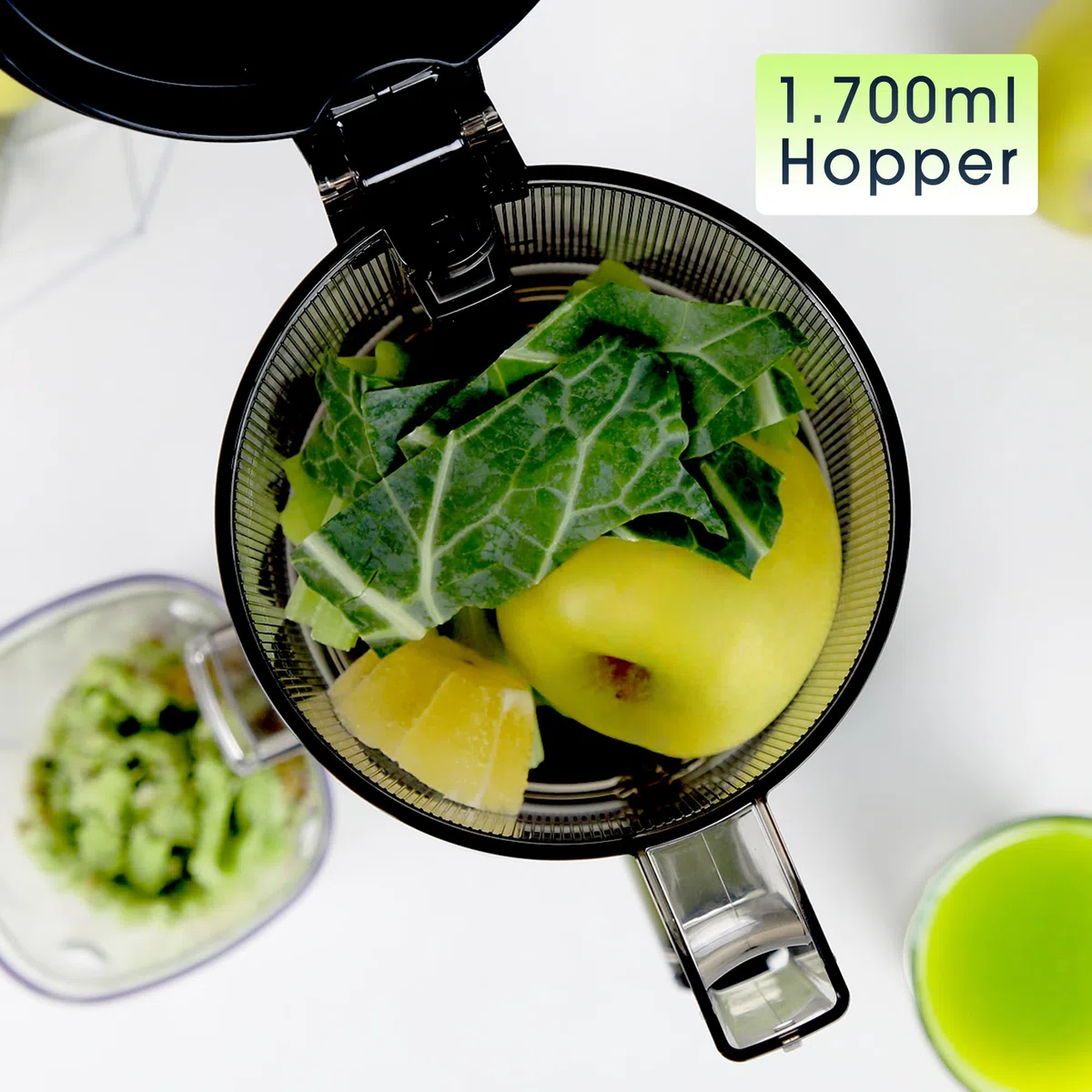 Kuvings AUTO6 Slow Juicer | Estrattore frutta e verdura | spremiagrumi elettrico | 1,7L | Facile pulizia | Senza BPA | 200W (KHS-660SE)_Blu navy