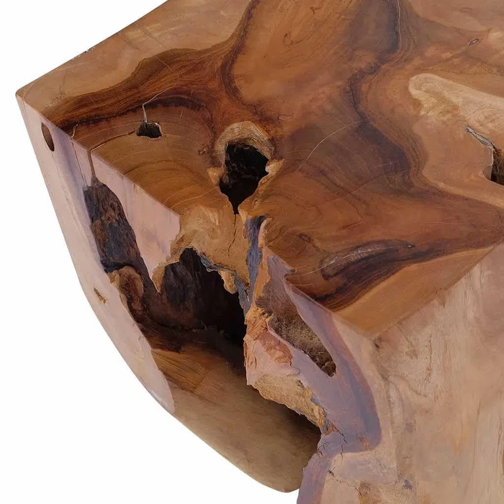 vidaXL Sgabello Casa Salotto Sedile Sedia Arredo Cucina Poggiapiedi Robuste Tavolino da Salotto Arredamento Arredi Legno Massello di Teak