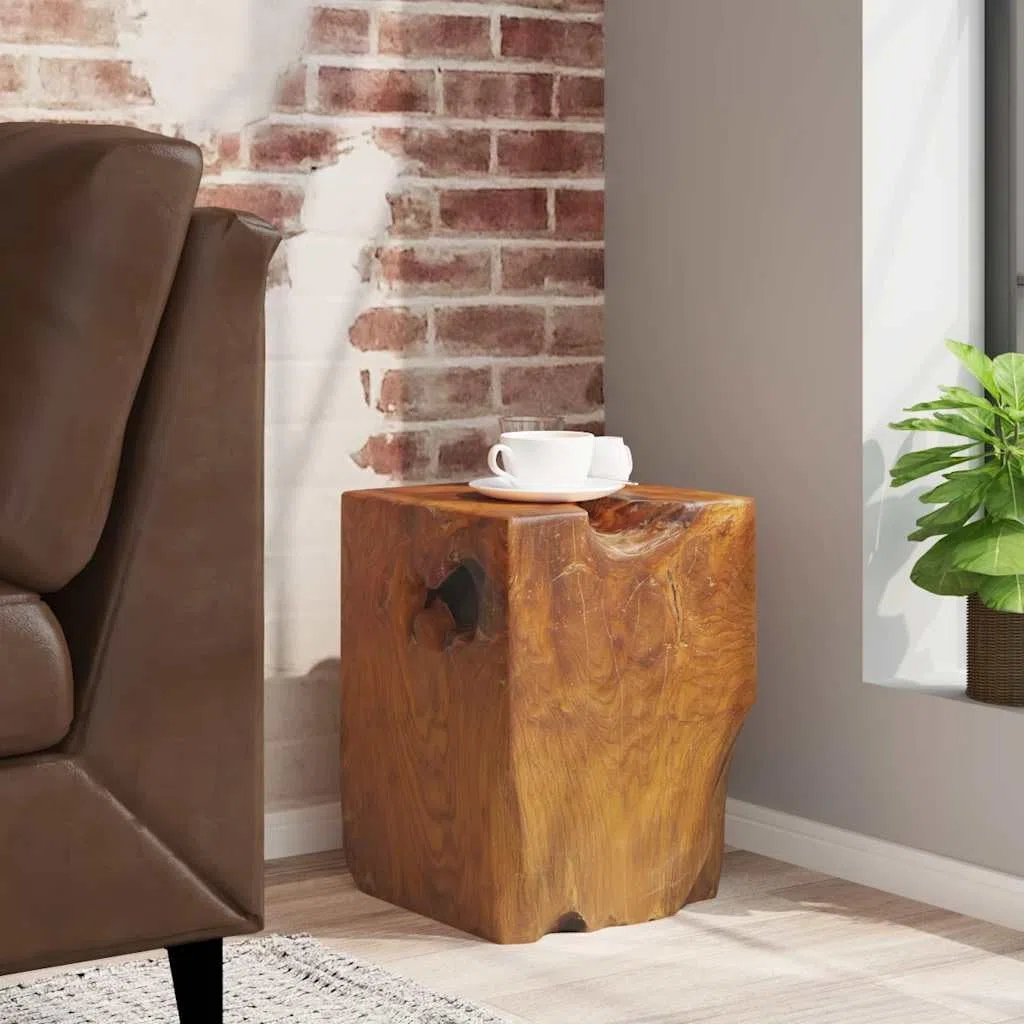 vidaXL Sgabello Casa Salotto Sedile Sedia Arredo Cucina Poggiapiedi Robuste Tavolino da Salotto Arredamento Arredi Legno Massello di Teak