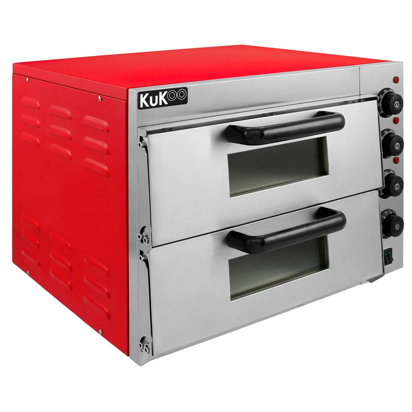 Kukoo - Forno Elettrico Professionale a Doppio Ripiano per Pizza da 40cm