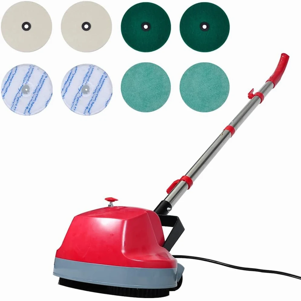 vidaXL Macchina Lavaggio Pulizia 5 in 1 a Doppia Testa Lucidatrice Pavimento
