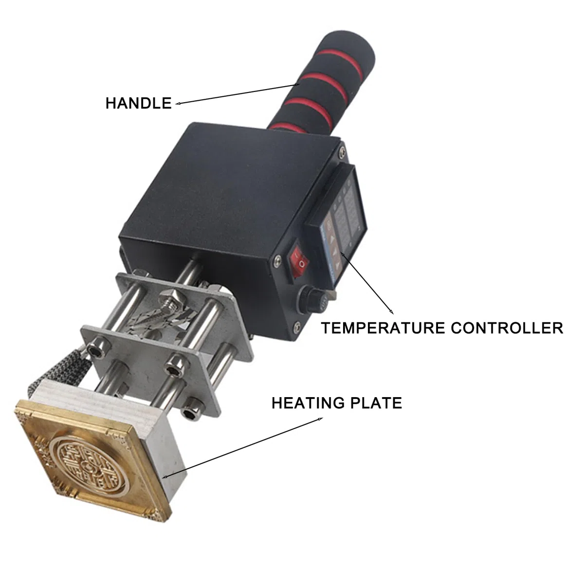 Macchina per Gonfiatura - Strumento Manuale di Stampaggio a Caldo 220V 500W per Pelle, Carta, Legno e Stampa a Foglia Personalizzata con Logo