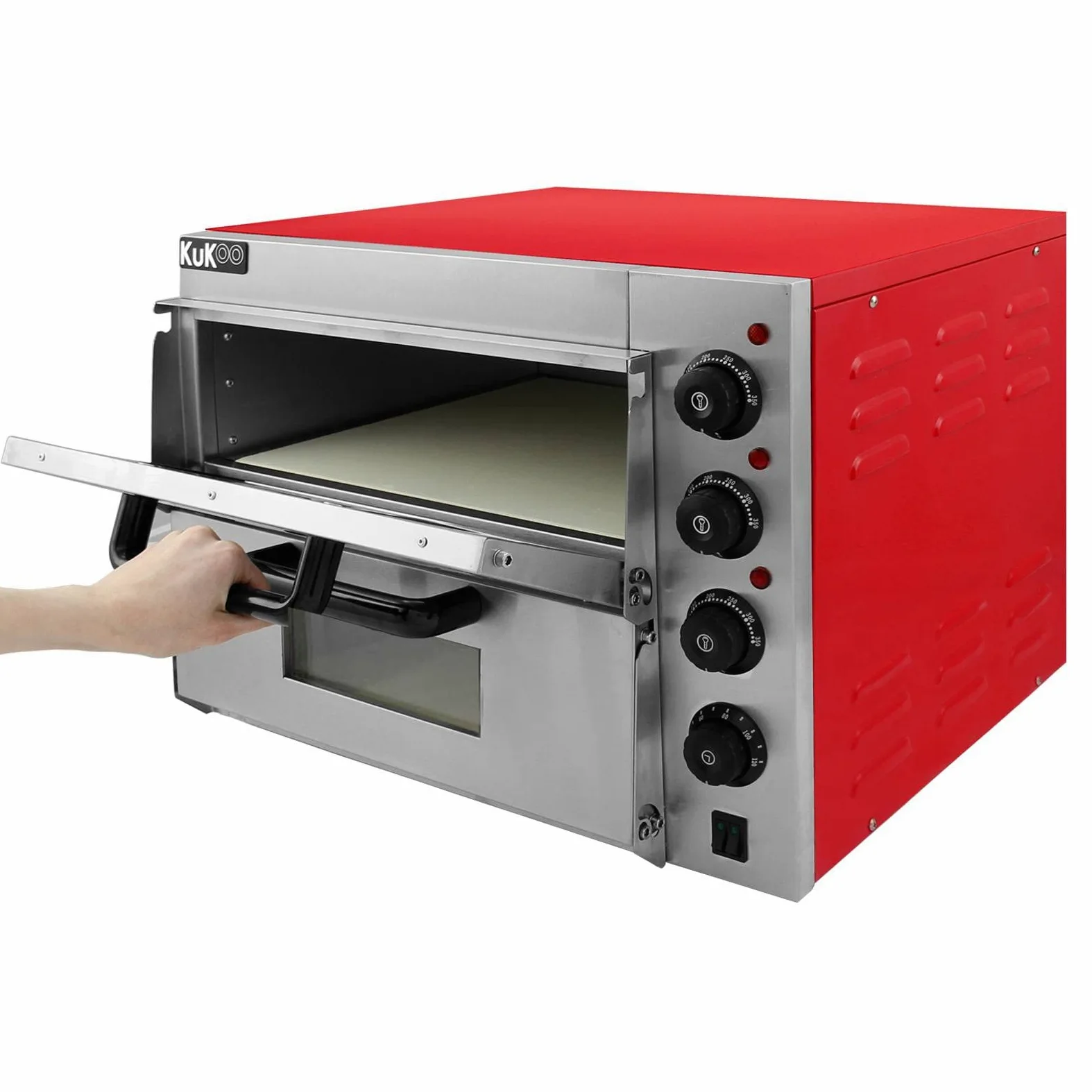 Kukoo - Forno Elettrico Professionale a Doppio Ripiano per Pizza da 40cm