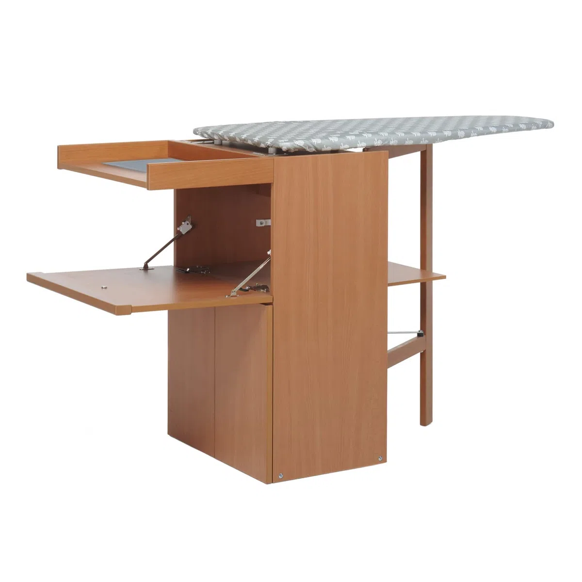 Foppapedretti Lo Stiro Mobile con Asse da Stiro a Scomparsa, in Legno, Noce, L149 P55 H86 CM
