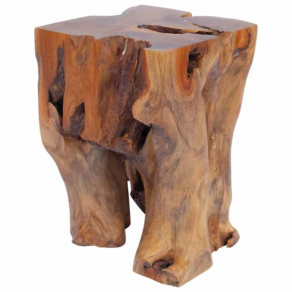 vidaXL Sgabello Casa Salotto Sedile Sedia Arredo Cucina Poggiapiedi Robuste Tavolino da Salotto Arredamento Arredi Legno Massello di Teak