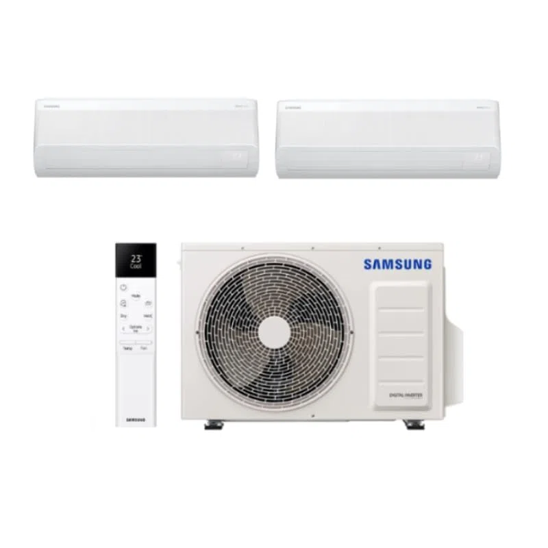 SAMSUNG CLIMATIZZATORE WINDFREE COMFORT S2 WIFI DUAL SPLIT AJ040TXJ2KG DUE SPLIT 9000+12000