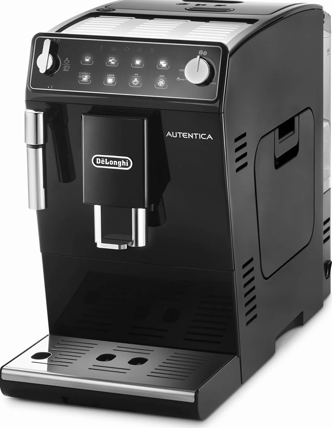 De'Longhi Autentica Perfetto ETAM29.510.B Macchina da Caffè Automatica per Espresso e Cappuccino, Caffè in Grani o in Polvere, Dimensioni compatte, Facile da utilizzare, 1.3 litri, Nero