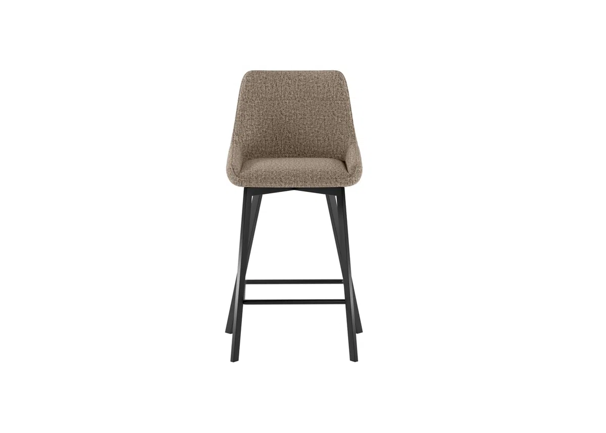 STONES HOME FURNITURE Fox - Sgabello in tessuto beige - Set da 2 pz