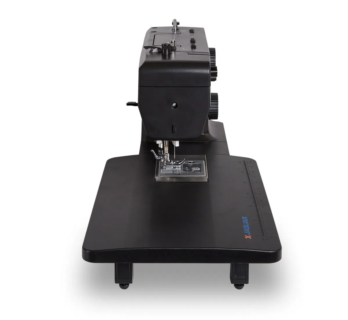 Jaguar SJ-34E Macchina per Cucire Robusta Super Jeans | 34 Punti | Elettronica | Tavolo di Estensione | Infila-Ago Automatico | Spolina a Inserimento | Motore Servo | LED | Braccio Libero | Per Tessut