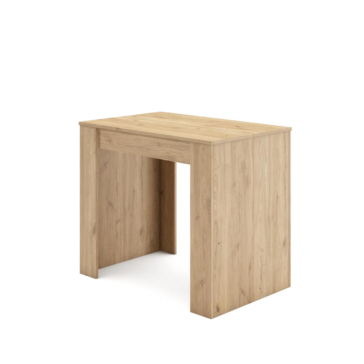 Skraut Home | Consolle allungabile | Tavolo consolle allungabile | 140 | Per 6 persone | Tavolo da pranzo | Stile moderno | Rovere
