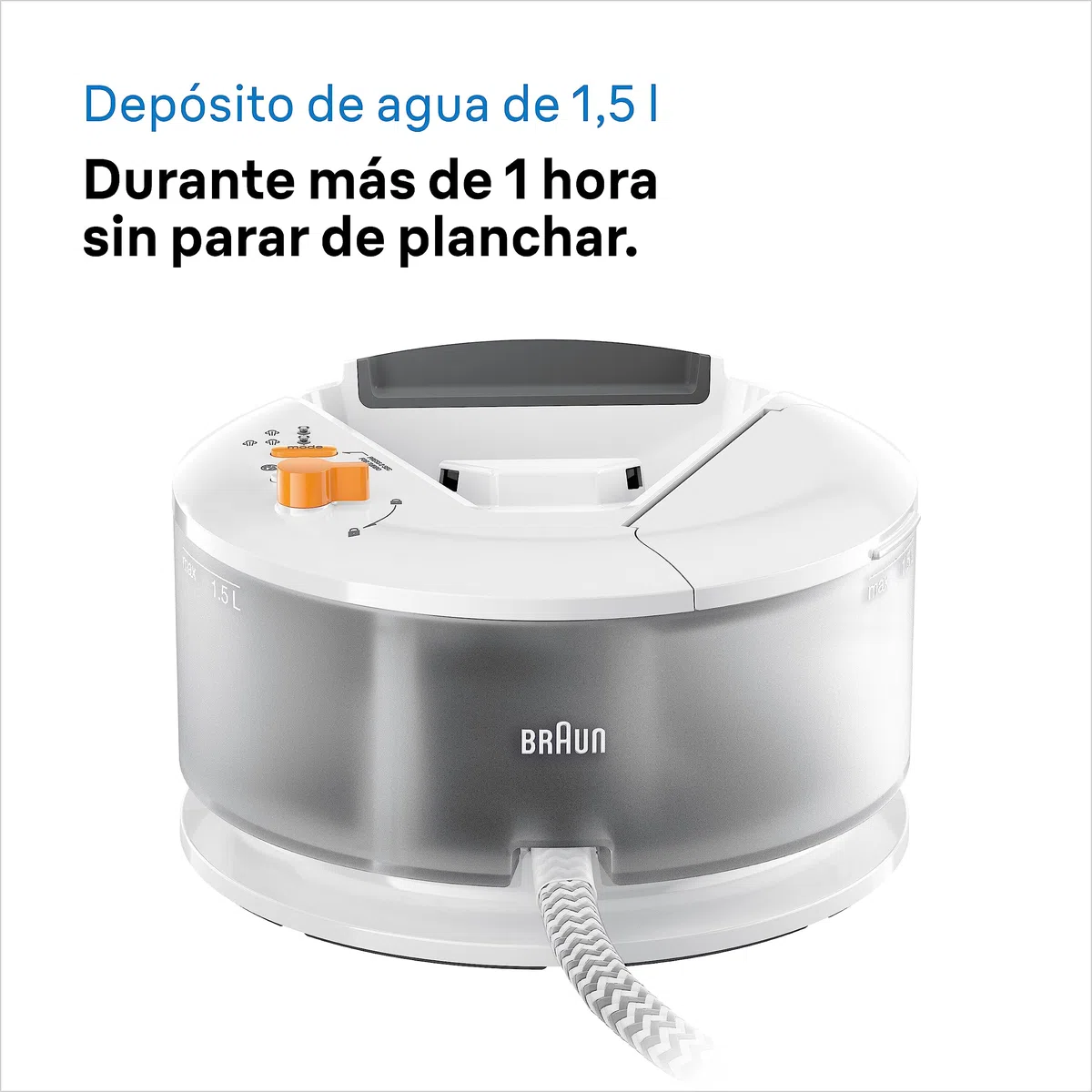 Braun CareStyle Compact IS 2132 WH - Ferro da stiro a vapore con piastra FreeGlide 3D, vapore verticale, 2400 Watt, pressione pompa 5,5 bar, colpo di vapore 400 g/min, serbatoio acqua grande da 1,5 l
