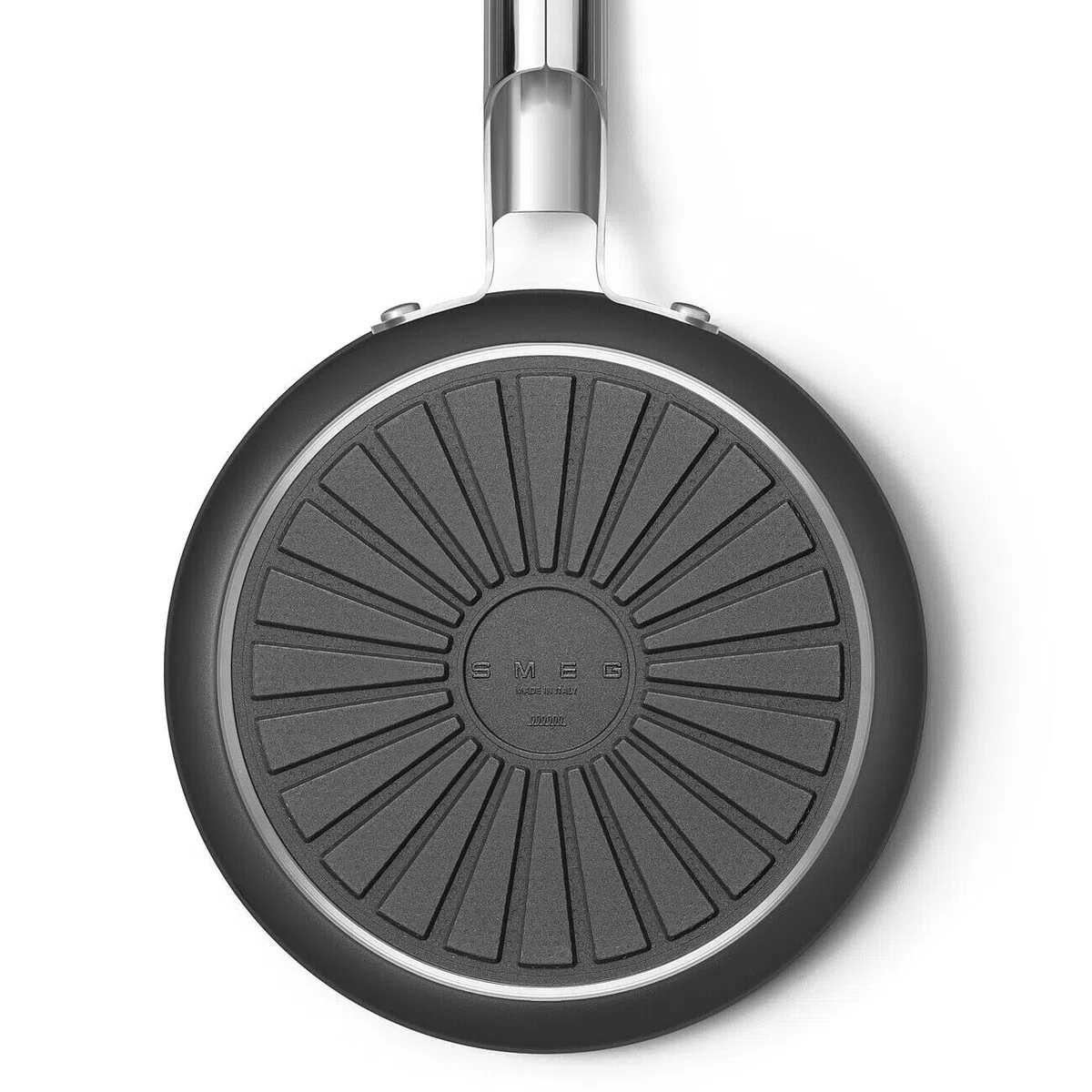 Smeg, Casseruola Antiaderente SPF2012BLM, Diametro 20 cm, Rivestimento Ceramico senza PFAS, Manico in Acciaio Inox, per Tutti i Piani Cottura, fino a 250° in Forno, Capacità 3,1 cl, Nero Opaco