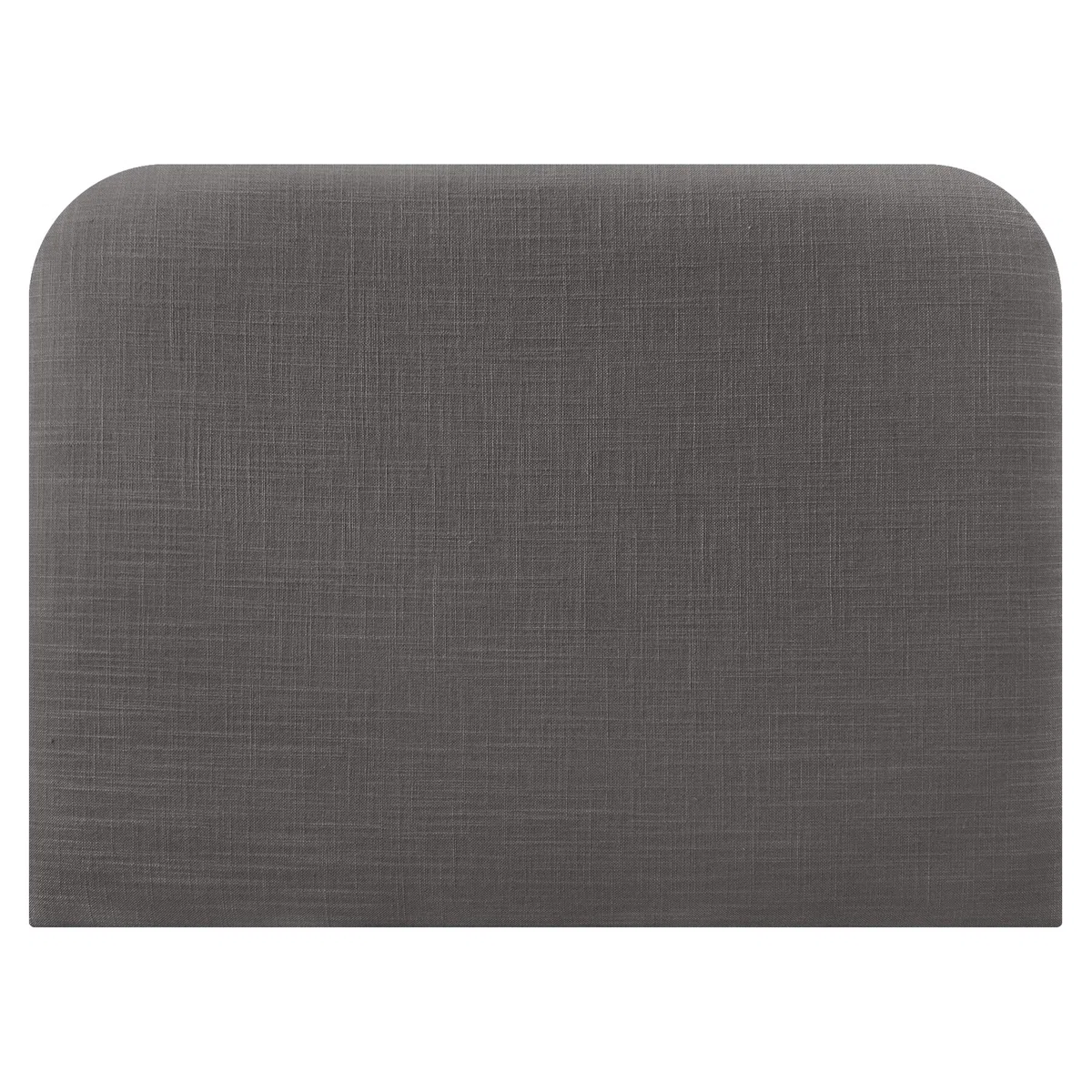 DHOME Testiera Letto Imbottita Liscia Curva in Lino 70 cm Altezza per Parete Acustica Testiere Fonoassorbenti Testiera Letto Camera da Letto (Grigio Scuro, 110cm)