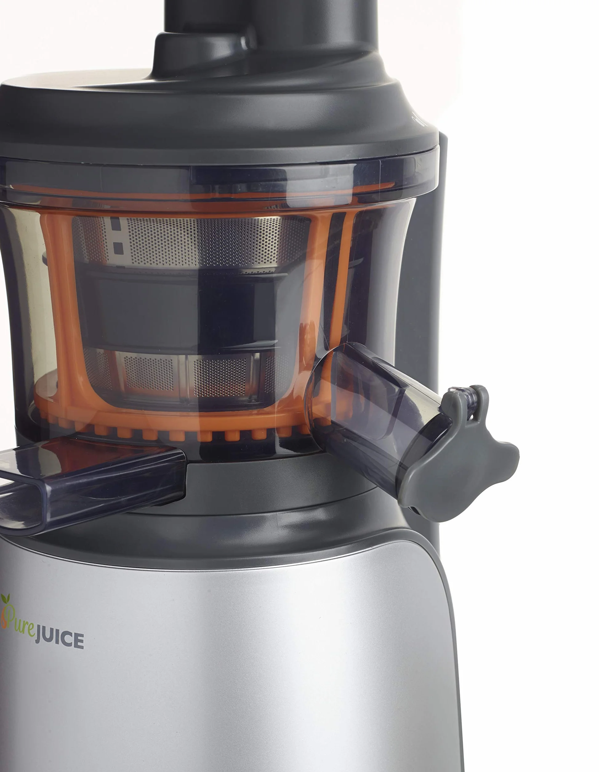 Kenwood JMP601SI PureJuice Estrattore di Succo a Freddo, Centrifuga Slow Juicer con Accessorio Sorbetto, 150 W, 1.3 Litri, Plastica, Argento