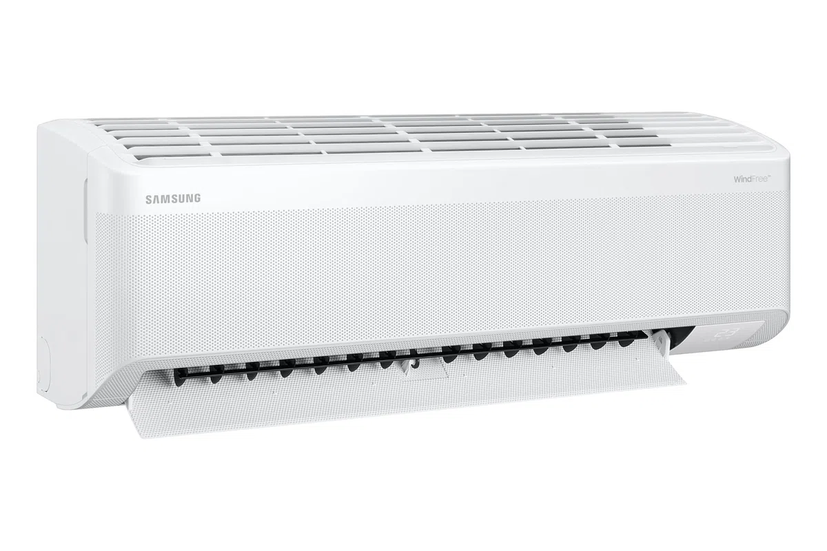 Samsung WindFree Comfort S2, Climatizzatore Monosplit in Pompa di Calore, 12000 BTU, SmartThings e AI, WiFi, GAS R32, AR60F12C1AWNEU+AR60F12C1AWXEU, [Efficienza energetica A++/A++]